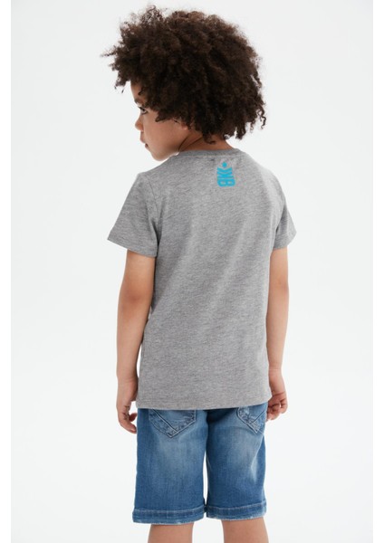 Bg Store Erkek Çocuk Gri T-Shirt 23SS0BK1474 fırsatları