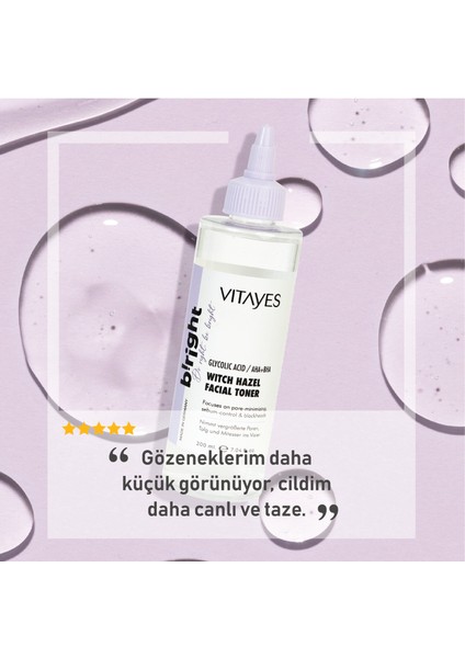 Retinol Alternatifi Doğal Bakuchiol - Squalene Cilt Serumu ile Cadı Fındığı Yüz Toniği Cilt Bakım Seti