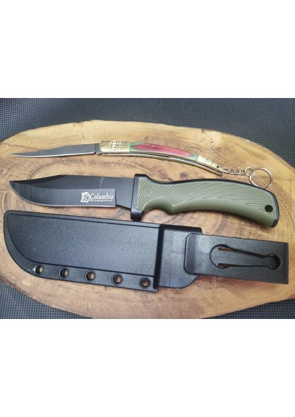 Kamp Outdoor 21 cm Avcı Bıçağı ve Kılçık Çakı Seti