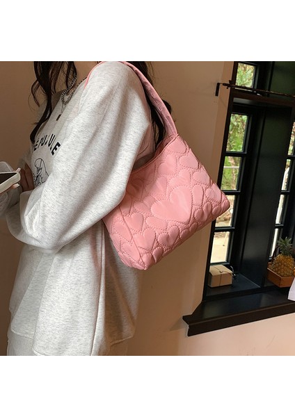 Moda Trendi Büyük Kapasiteli Tote Çanta Basit Rahat Omuz Çantası Basit Rahat Çanta Kadın (Yurt Dışından)