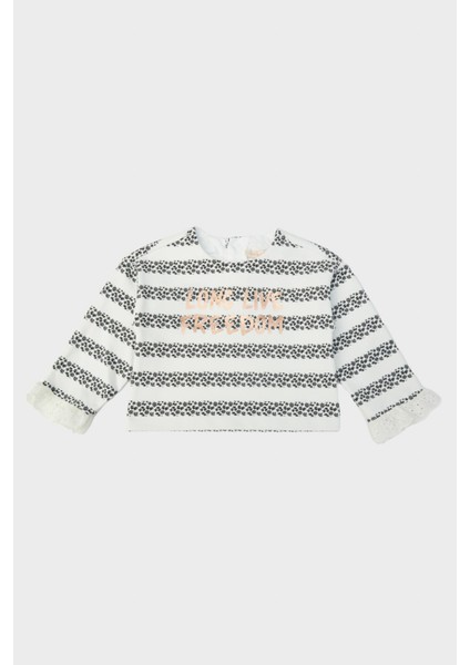 Kız Bebek Çizgili Sweatshirt 23FW0BG2407