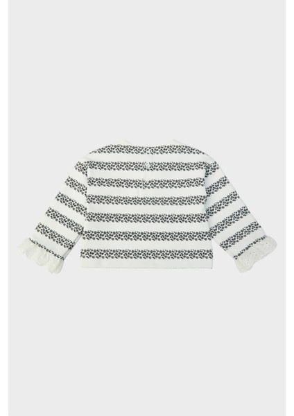 Kız Bebek Çizgili Sweatshirt 23FW0BG2407