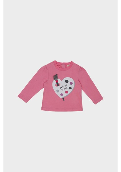 Kız Bebek Pembe T-Shirt 22FW0BG2527