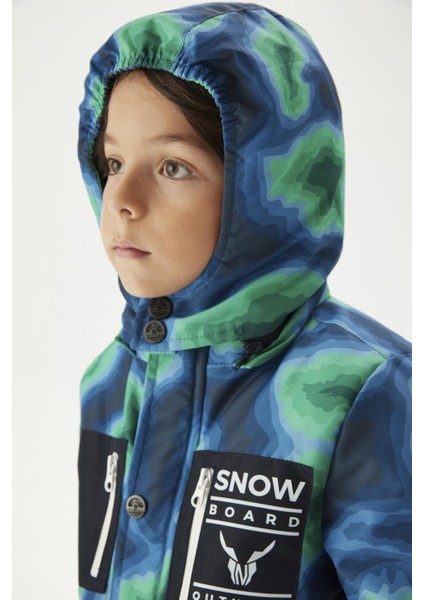 Bg Store Erkek Çocuk Desenli Kayak Takımı NS23FWN3804