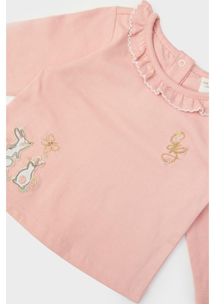 Kız Bebek Pembe T-Shirt 23FW0LT7501