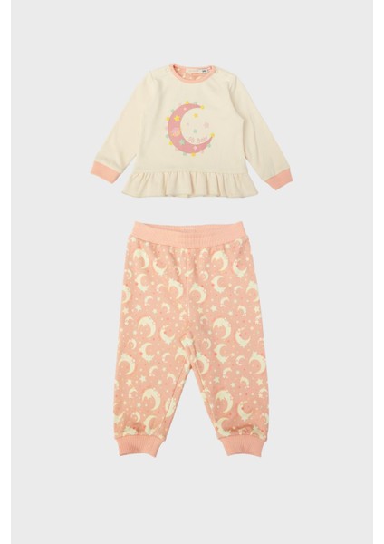 Kız Bebek Desenli Pijama Takımı NS23FWG2809 modelleri