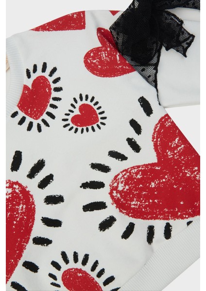 Kız Bebek Beyaz Sweatshirt 23PFWBG2401 modelleri