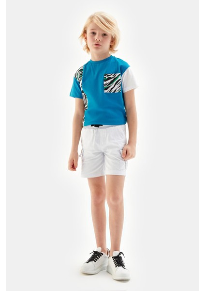 Erkek Çocuk Beyaz Şort 23SS0NB3132