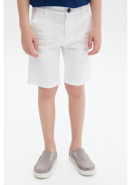 Erkek Çocuk Beyaz Şort 23SS0BK1463 fiyatları