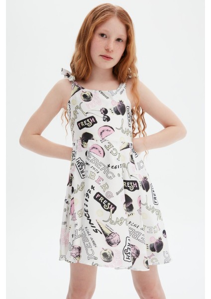 Kız Çocuk Renkli Elbise 23SSIVS3156 fiyatları