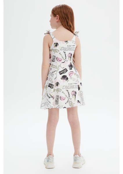 Kız Çocuk Renkli Elbise 23SSIVS3156 fırsatları