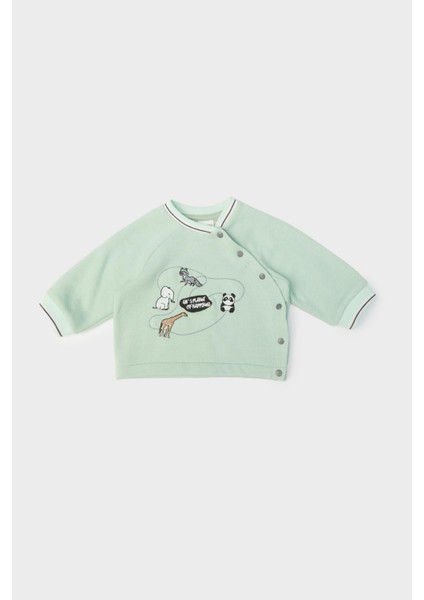 Erkek Bebek Yeşil Sweatshirt 23FW0LT8403