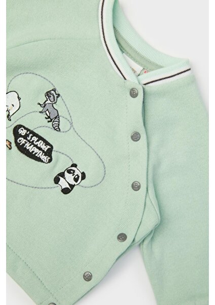 Erkek Bebek Yeşil Sweatshirt 23FW0LT8403