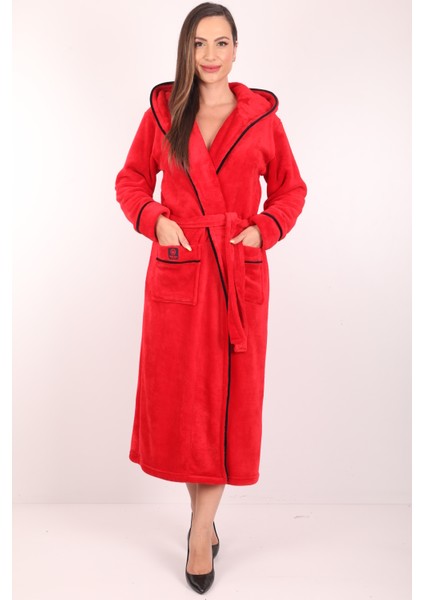 Bambu Kapişonlu Uzun Sabahlık modelleri