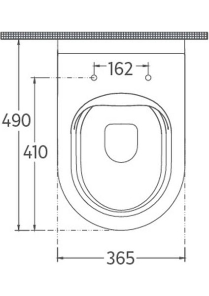 Soluzione Xl Compact Rimless Asma Klozet