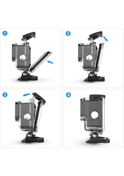 Gopro Hero 12 Uyumlu Su Geçirmez Kılıf Housing
