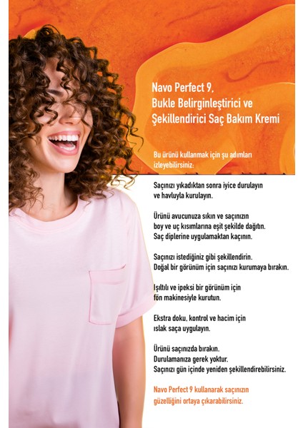 Bukle Belirginleştirici ve Şekillendirici Saç Bakım Kremi Perfect 9 - Curly Girl Method
