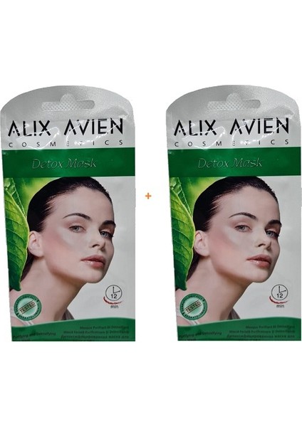 ALİX AVIEN COSMETICS ARINDIRICI DETOX MASKE TEK KULLANIMLIK 15ml 2 Adet