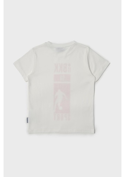 Bg Store Erkek Çocuk Kırık Beyaz T-Shirt 23SS1BK1443 modelleri