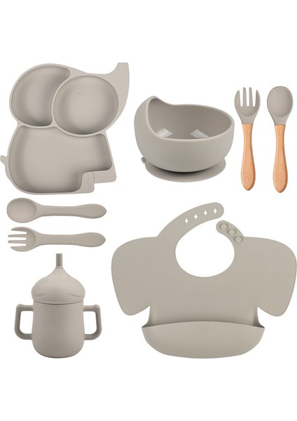Bebek Silikon Besleme Kesesi Altılı Yemek Takımı (Yurt Dışından)