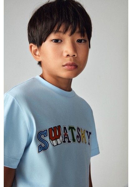 Erkek Çocuk Açık Mavi T-Shirt 23PFWSW1568 fırsatları