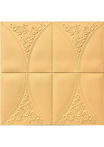 Sarı Stil 70CMX70CM Duvar Kağıdı 3D Stereo Duvar Çıkartmaları Oturma Odası Tv Arka Plan Duvar Yumuşak Paket Ktv Dekorasyon Kendinden Yapışkanlı Su Geçirmez Sıcak Yatak (Yurt Dışından)