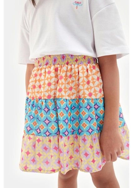 Kız Çocuk Desenli Etek 23SS0TJ4304 modelleri