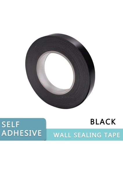 Siyah Stil M-1cm Gümüş Altın Yapışkan Yer Karosu Şerit Dikiş Etiket Bakır Folyo Bant Su Geçirmez Duvar Sızdırmazlık Bandı Ev Dekorasyon 0.*5000 cm (Yurt Dışından)