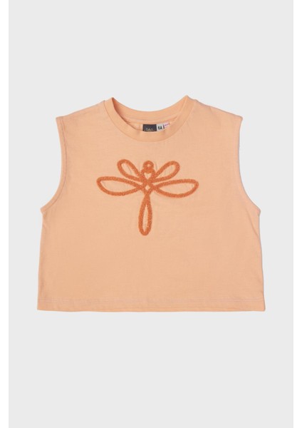 Kız Çocuk Somon T-Shirt