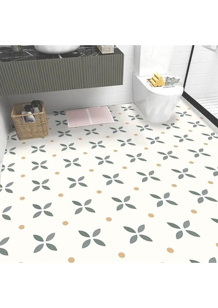 A1 Stili 60CMX30CM Kalınlaşmış Su Geçirmez Zemin Çıkartmaları Banyo Için Vinil Kendinden Yapışkanlı Yağa Dayanıklı Çıkarılabilir Dekor Duvar Kağıdı Kiremit Etiket Mutfak Için (Yurt Dışından)