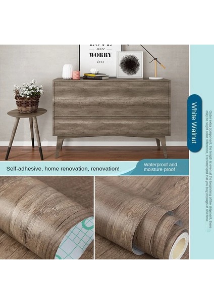 Balkabagi Tarzı 30CMX1M Mutfak Dolabı Kendinden Yapışkanlı Duvar Kağıdı Su Geçirmez Duvar Çıkartmaları Yatak Odası Dekorasyon Ev Dekor Kabuğu ve Sopa Duvar Kağıdı (Yurt Dışından)