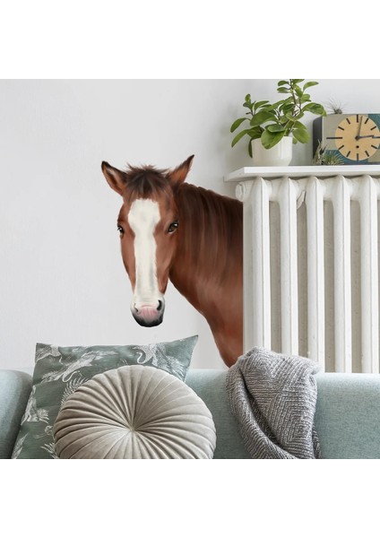 CT2012-KQ Stili 30*40CM Karikatür Hayvan At Duvar Sticker Oturma Odası Pencere Sticker Çocuk Odası Dekorasyon Elektrostatik Duvar Sticker (Yurt Dışından) modelleri