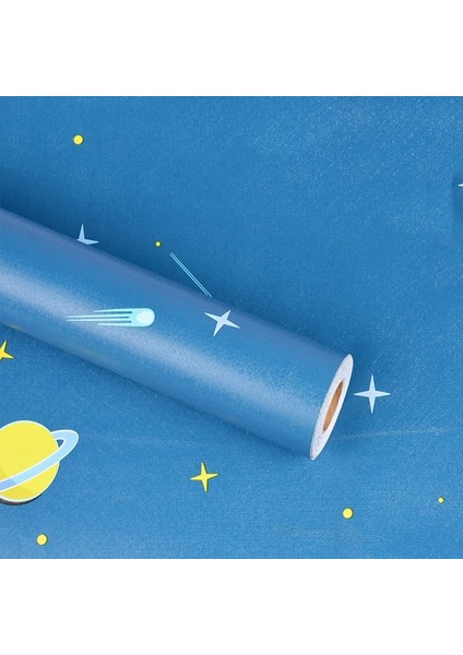 C007 Tarzı 45CMX100CM Çocuk Odası Kendinden Yapışkanlı Duvar Kağıdı Su Geçirmez ve Nem Geçirmez Yatak Odası Çocuk Odası Dekorasyonu Yenileme Dıy Duvar Çıkartmaları (Yurt Dışından)