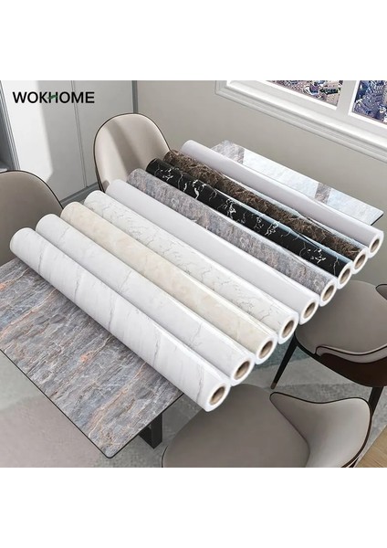 Bk-Jmh Tarzı 1MX40CM 80 cm Genişlik Mermer Pvc Kendinden Yapışkanlı Duvar Kağıdı Kağıt Su Geçirmez Yağ Geçirmez Duvar Çıkartmaları Mutfak Tezgahı Ev Dekor (Yurt Dışından) indirimleri