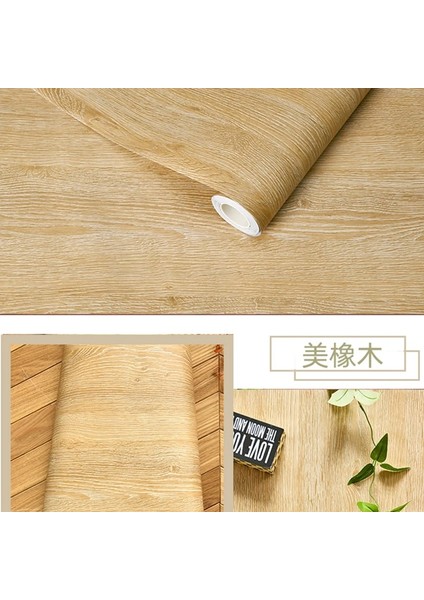 F0016 Tarzı 1MX60CM Kalın Ahşap Tahıl Vinil Duvar Kağıdı Rulosu Su Geçirmez Masaüstü Dolap Kapı Mobilya Yenileme Modern Mobilya Dekorasyonu Çıkartmaları (Yurt Dışından)