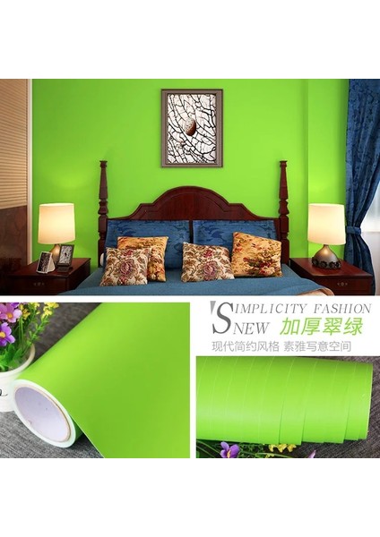 Kalınlaşmış Stil 0,4X1M Kendinden Yapışkanlı Duvar Kağıdı Kalınlaşmış Düz Renk Yatak Odası Sıcak Tonlu Duvar Kağıdı Duvar Sticker Oturma Odası Arka Plan Yenileme Çıkartmaları (Yurt Dışından)