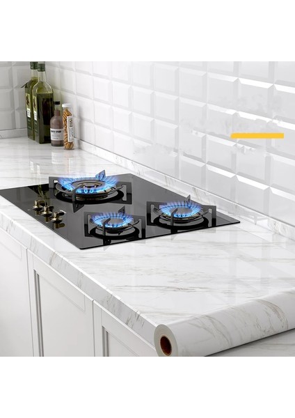 A6 Stili 60CMX100CM Mutfak Yağı Geçirmez Şeffaf Film Kalın Kendinden Yapışkanlı Su Geçirmez Tezgah Mobilya Mermer Duvar Kağıdı Banyo Dekor Çıkartmalar (Yurt Dışından) modelleri