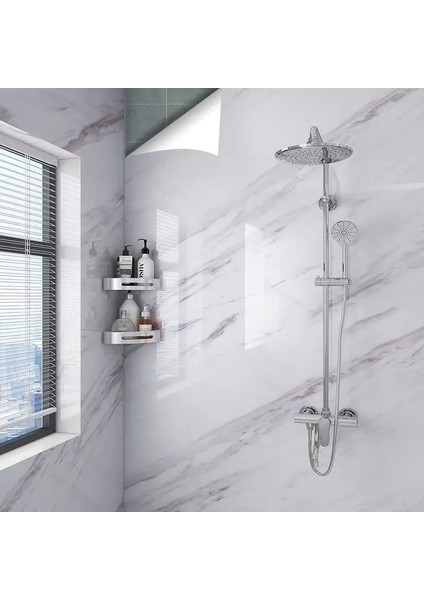 A4 Stili 30CMX100CM Kalın Folyo Mermer Dekor Kağıt Mutfak Yağı Geçirmez Pet Kendinden Yapışkanlı Su Geçirmez Banyo Duvar Kağıdı Çıkarılabilir Film (Yurt Dışından) fırsatları