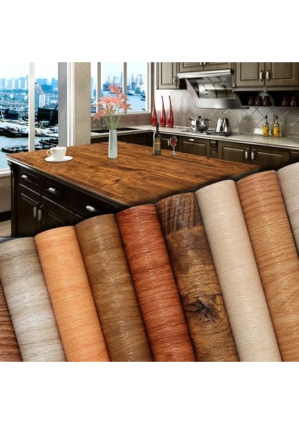 Akçaağaç Tarzı 40CMX1M Ahşap Tahıl Ev Dekor Mobilya Su Geçirmez Vinil Duvar Sticker Kendinden Yapışkanlı Pvc Duvar Kağıdı Mutfak Dolabı Kapı Etiket (Yurt Dışından) fiyatları