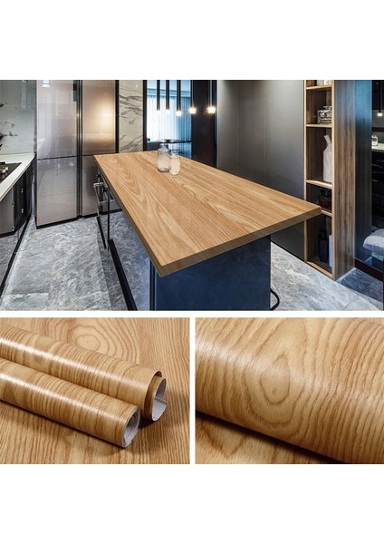 Akçaağaç Tarzı 40CMX1M Ahşap Tahıl Ev Dekor Mobilya Su Geçirmez Vinil Duvar Sticker Kendinden Yapışkanlı Pvc Duvar Kağıdı Mutfak Dolabı Kapı Etiket (Yurt Dışından) modelleri