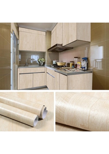 Akçaağaç Tarzı 40CMX1M Ahşap Tahıl Ev Dekor Mobilya Su Geçirmez Vinil Duvar Sticker Kendinden Yapışkanlı Pvc Duvar Kağıdı Mutfak Dolabı Kapı Etiket (Yurt Dışından) fırsatları