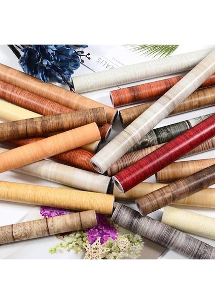 Akçaağaç Tarzı 40CMX1M Ahşap Tahıl Ev Dekor Mobilya Su Geçirmez Vinil Duvar Sticker Kendinden Yapışkanlı Pvc Duvar Kağıdı Mutfak Dolabı Kapı Etiket (Yurt Dışından) indirimleri