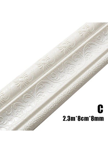 J Tarzı 3D Duvar Çıkartmaları Köpük Trim Hattı Su Geçirmez Kendinden Yapışkanlı Süpürgelik Sınır Desen Etiket Ev Mutfak Zemin Süslemeleri Sıcak Satış (Yurt Dışından)