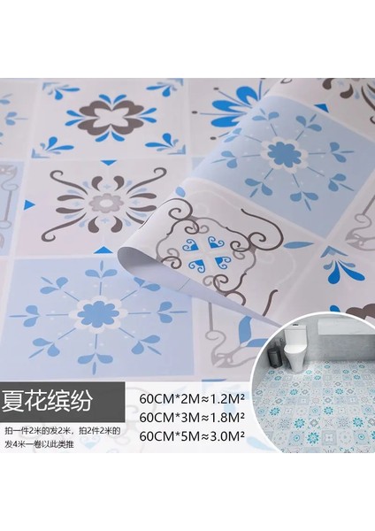 A8 Tarzı 60CMX30CM Kalın Su Geçirmez Geometrik Desen Zemin Çıkartmaları Banyo Kendinden Yapışkanlı Vinil Duvar Kağıdı Kiremit Çıkartmalar Oturma Odası Dekor Için (Yurt Dışından)