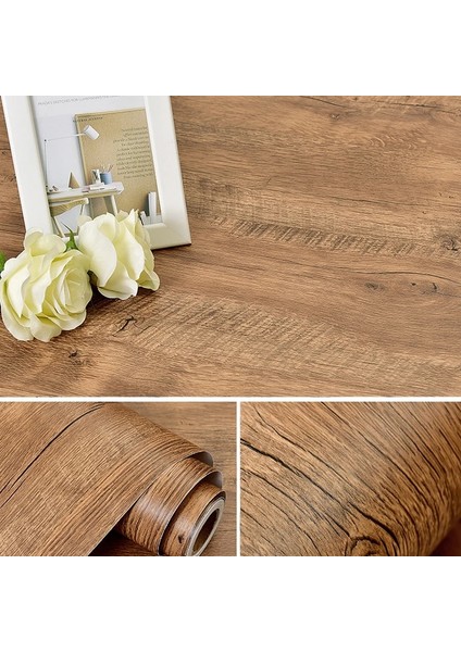 Httm Stili 40CMX100CM Kendinden Yapışkanlı Pvc Duvar Kağıdı Ahşap Tahıl Su Geçirmez Vinil Duvar Sticker Pvc Mutfak Dolabı Kapı Sticker Ev Dekor (Yurt Dışından)