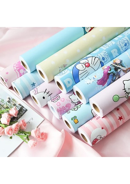 C002 Tarzı 45CMX100CM Çocuk Odası Kendinden Yapışkanlı Duvar Kağıdı Su Geçirmez ve Nem Geçirmez Yatak Odası Çocuk Odası Dekorasyonu Yenileme Dıy Duvar Çıkartmaları (Yurt Dışından) fiyatları