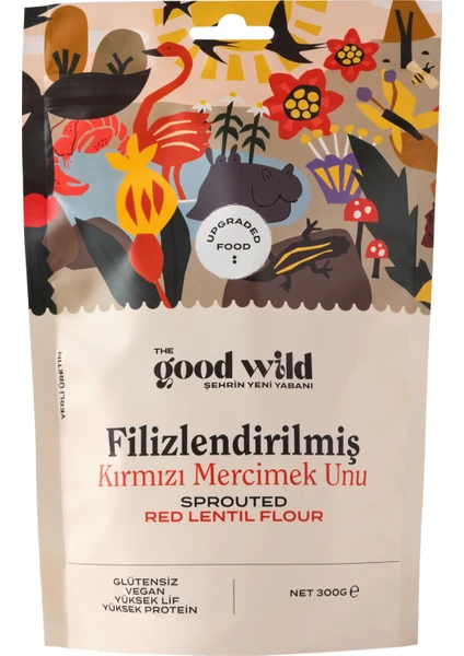 The Good Wild Glütensiz Filizlendirilmiş Kırmızı Mercimek Unu 300 gr