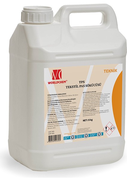 Tekstil Pas Sökücü Tps 5 kg