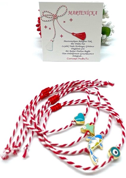 Hediyelik 4’lü Marteniçka Şans Dilek Bileklik Seti fiyatları