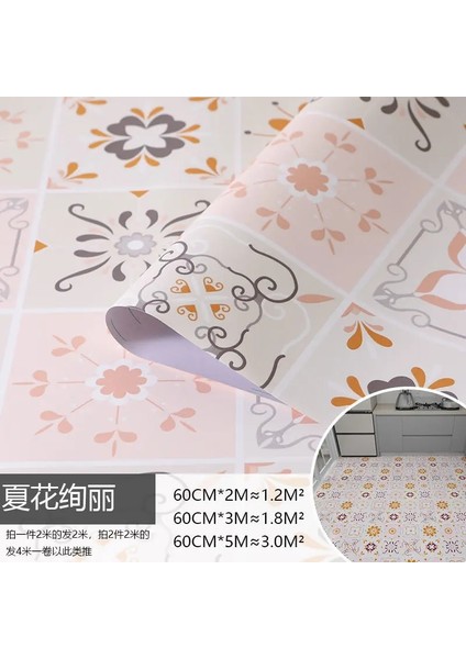 A9 Tarzı 60CMX30CM Kalın Su Geçirmez Geometrik Desen Zemin Çıkartmaları Banyo Kendinden Yapışkanlı Vinil Duvar Kağıdı Kiremit Çıkartmalar Oturma Odası Dekor Için (Yurt Dışından)